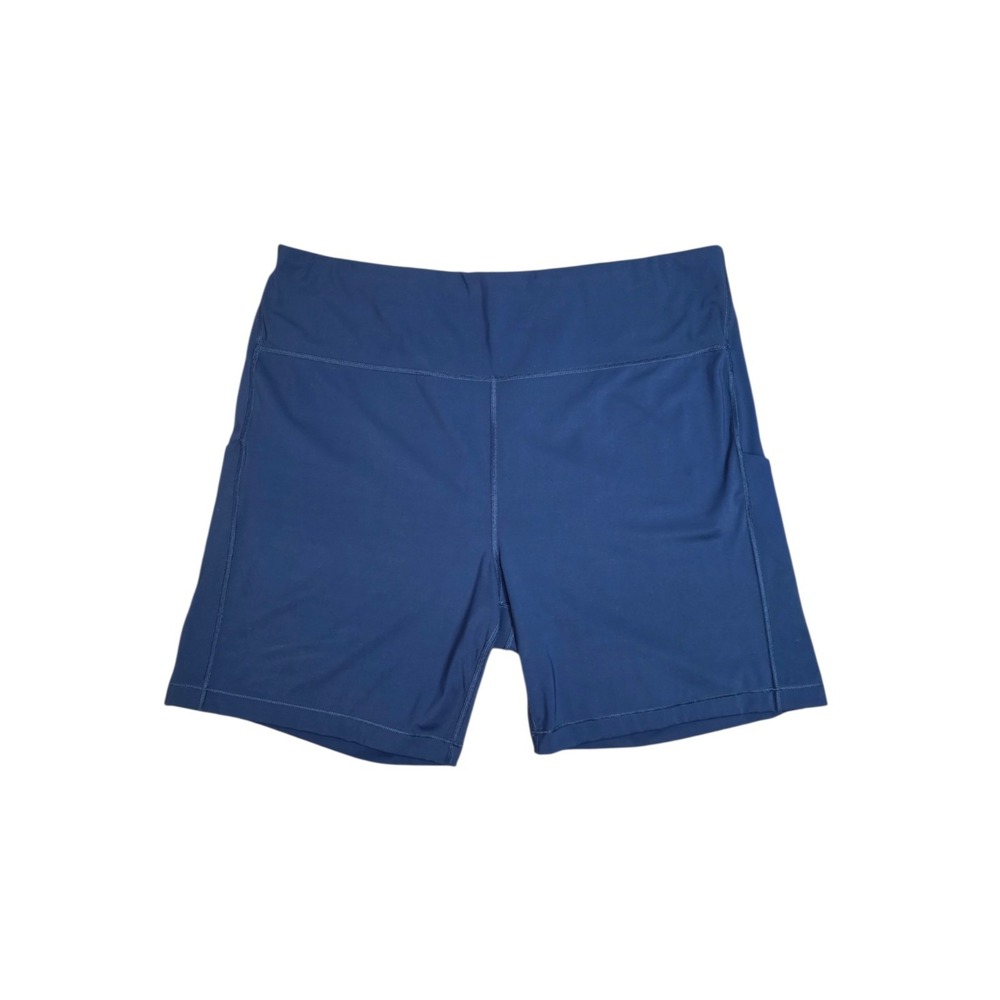 Athleta Ultimate Stash Pocket 7" Short Navy Blue 3X Athletic Biker
